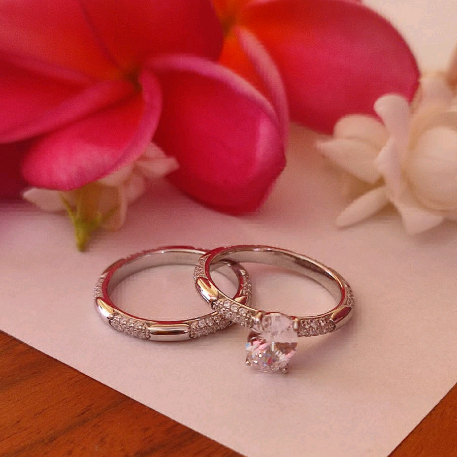 Oval Cut CZ Engagement Ring